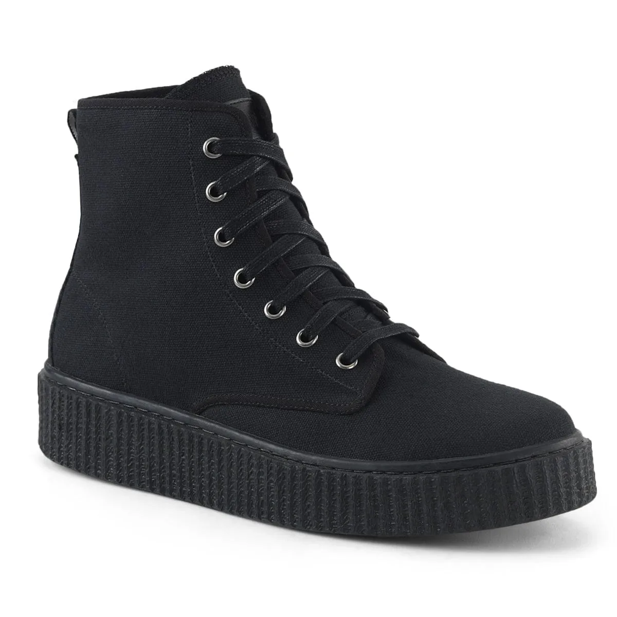 SNEEKER-201 Black Canvas Mesh Cool