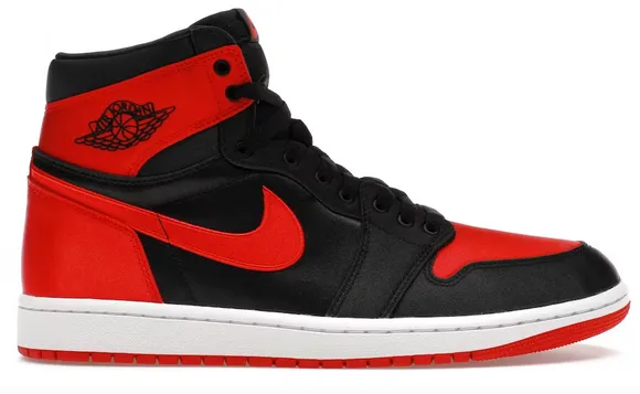 Silent Walk Old School Jordan 1 Retro High OG Satin Bred (Women's)