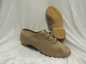 Jarvis -- Women's Full Sole Jazz Oxford, Suede Sole -- Tan Ventilated Mesh Sunny Walks