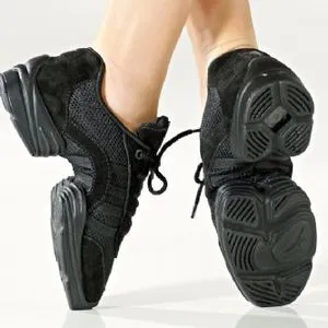 Jerry -- Split Sole Dancesneaker -- Black Fiber Mix
