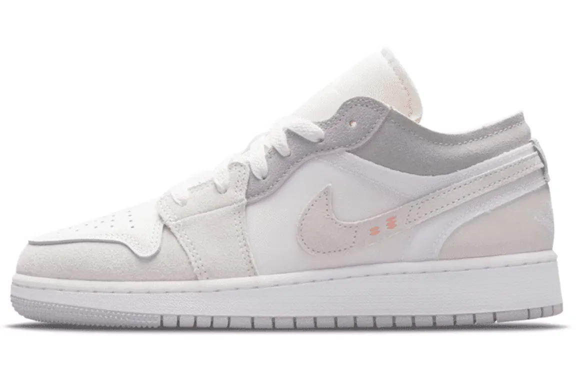 Block Walk Supportive structure Jordan 1 Low Inside Out Cream White Light Grey (GS)