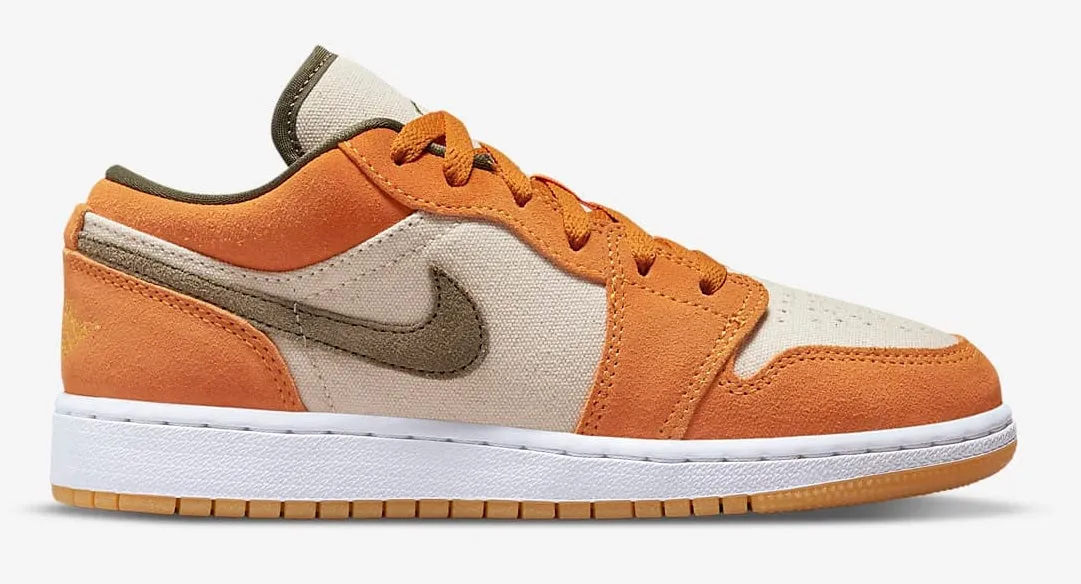 Street Fit Jordan 1 Low Orange Olive