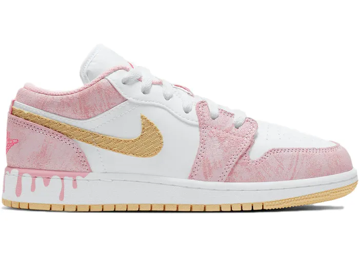 Jordan 1 Low Paint Drip (GS) Earth Mood