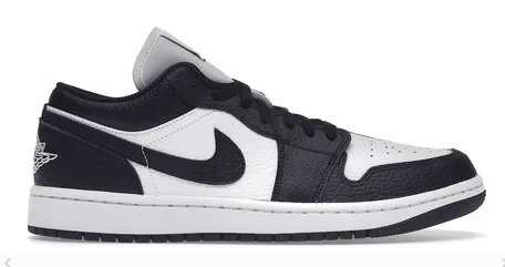 Mid Top Ventilation holes Jordan 1 Low SE Homage Split White Black (W)