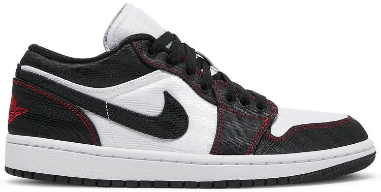 Work Life Jordan 1 Low SE Utility White Black Gym Red (W)