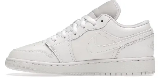 Jordan 1 Low Triple White (GS) Happy Move