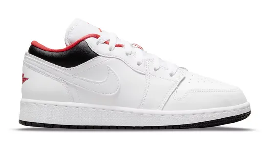 Street Glow Jordan 1 Low White Black Infrared (GS)