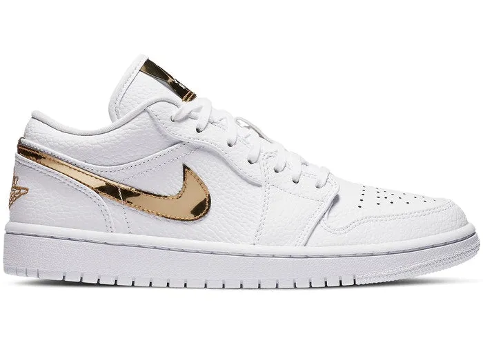 Jordan 1 Low White Metallic Gold (W) Action Ready Supportive Core Weekend Warriors