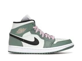 Jordan 1 Mid Dutch Green (W) Shine Bright Curve Hug