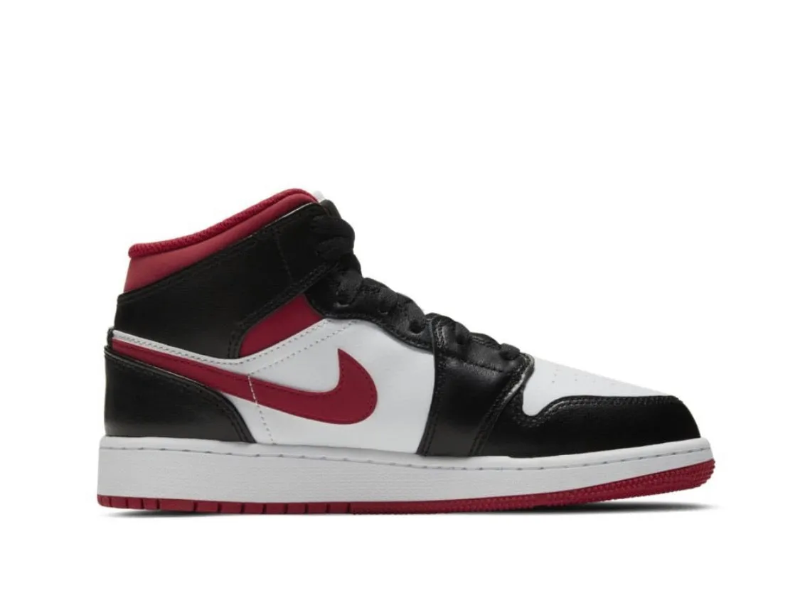 Dance Floor Jordan 1 Mid Gym Red Black White (GS)