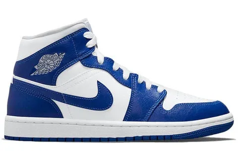 Jordan 1 Mid Kentucky Blue (W) Supportive Core All Ages Leather Touch