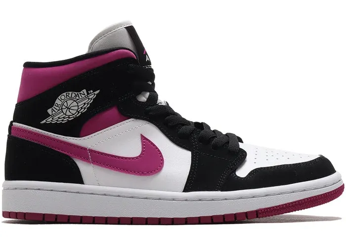 Jordan 1 Mid Magenta Cactus Flower (W) Durable outsole All Terrain Health Focused