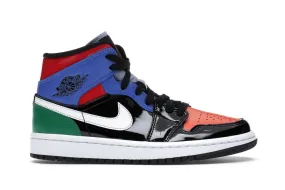 Jordan 1 Mid Multi Patent (W) Anti Odor Urban Stroll Arch Support Wellness Seekers