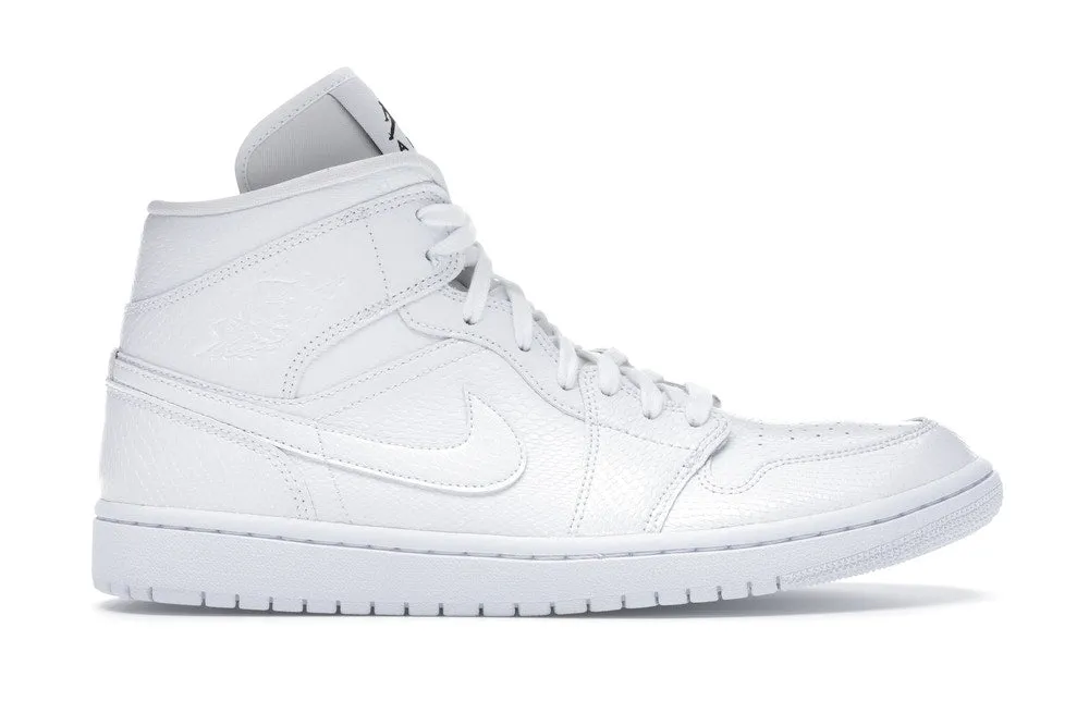 Jordan 1 Mid White Snakeskin (W) Padded collar