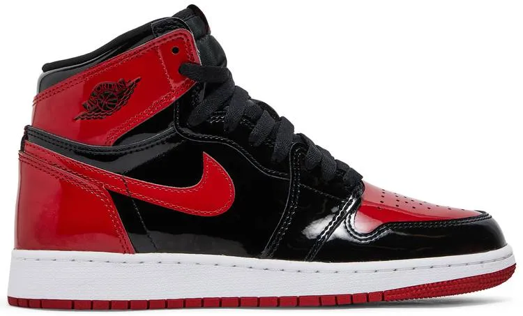 Comfort Platform Jordan 1 Retro High OG Patent Bred (GS)
