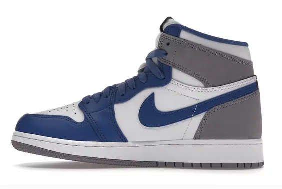 Comfort Slope Wide toe box Jordan 1 Retro High OG True Blue (GS)