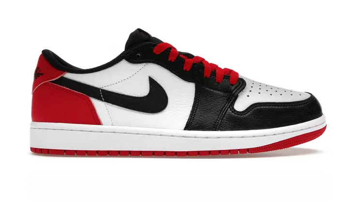 Jordan 1 Retro Low OG Black Toe (2023) (GS) Trail Strong Street Edge