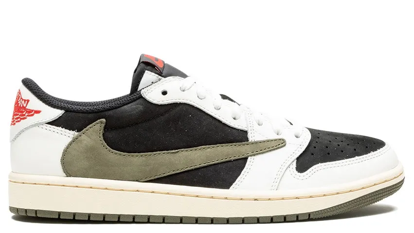 Jordan 1 Retro Low OG SP Travis Scott Olive (Unisex) Step Light