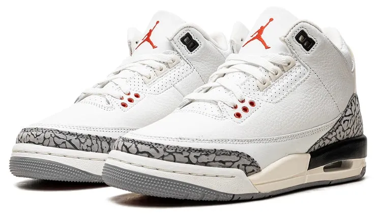 Flexible Sole Jordan 3 Retro White Cement Reimagined (GS)