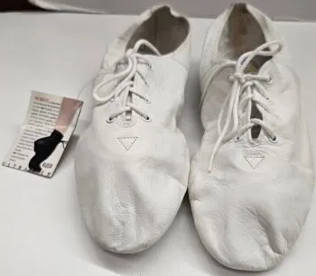 Dive Gear Fresh Tone Kelly -- Split Sole Jazz Shoe, Suede Sole Patch -- White