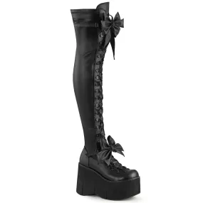 KERA-303 Black Stretch Vegan Leather Angel Glow