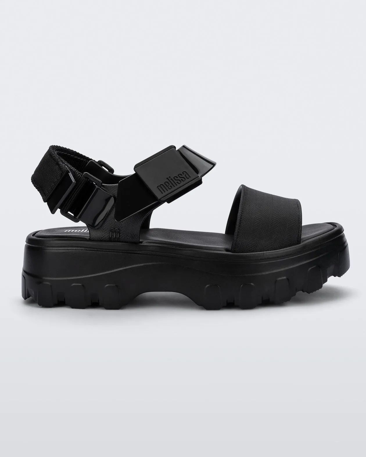Kick Off Sandal in Black from Melissa Open Toe Design
