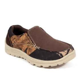 Distressed Look Premium Leather Kids' Alvin in Brown/Camo