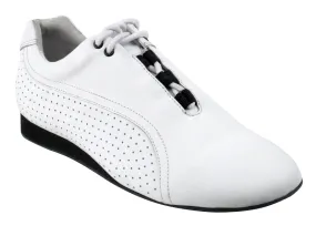 Cold Tone Lead -- Unisex Salsa Oxford -- White