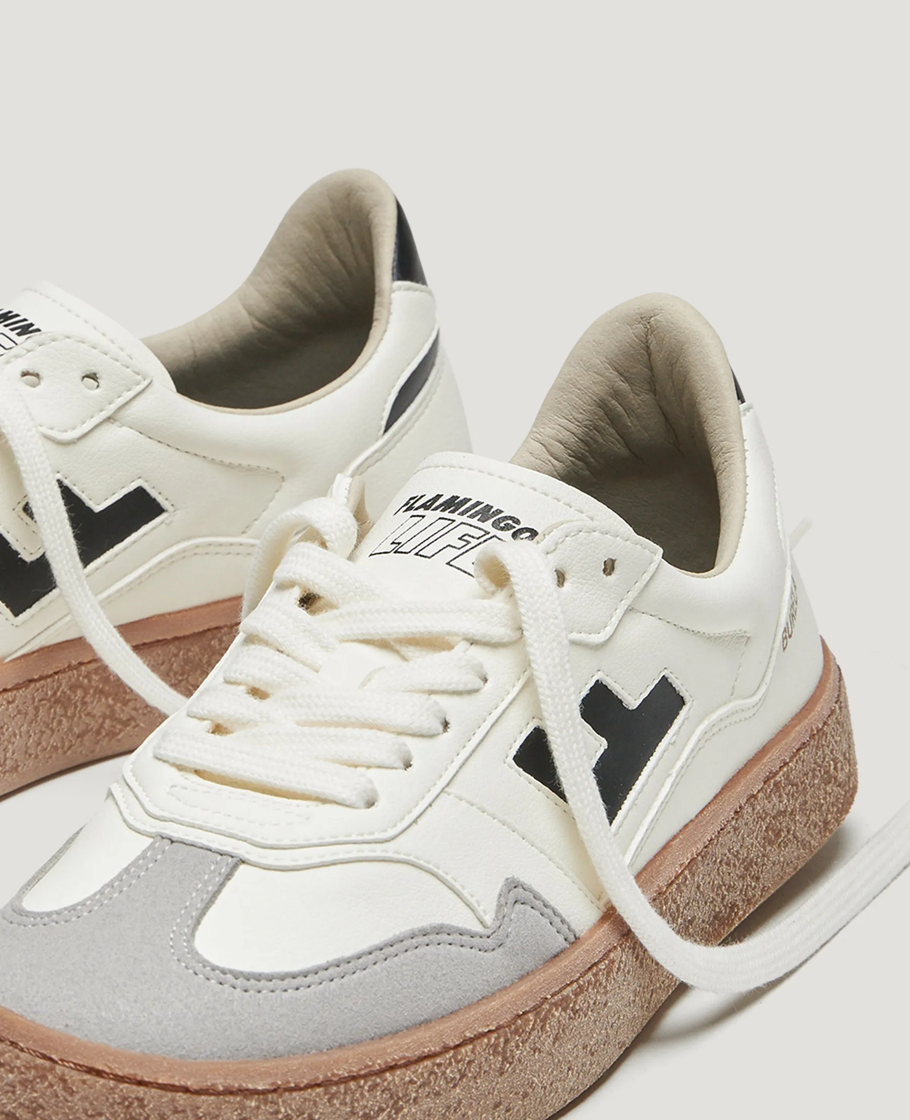 Burela Bold in White Black from Flamingos Life Lightness Thermal Regulating Fabric