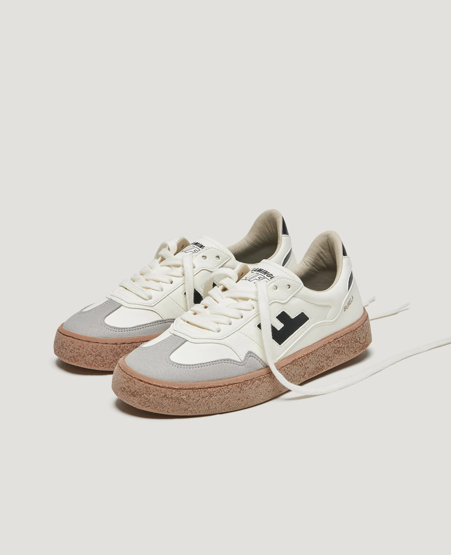 Burela Bold in White Black from Flamingos Life Sleek Wear Quick Motion