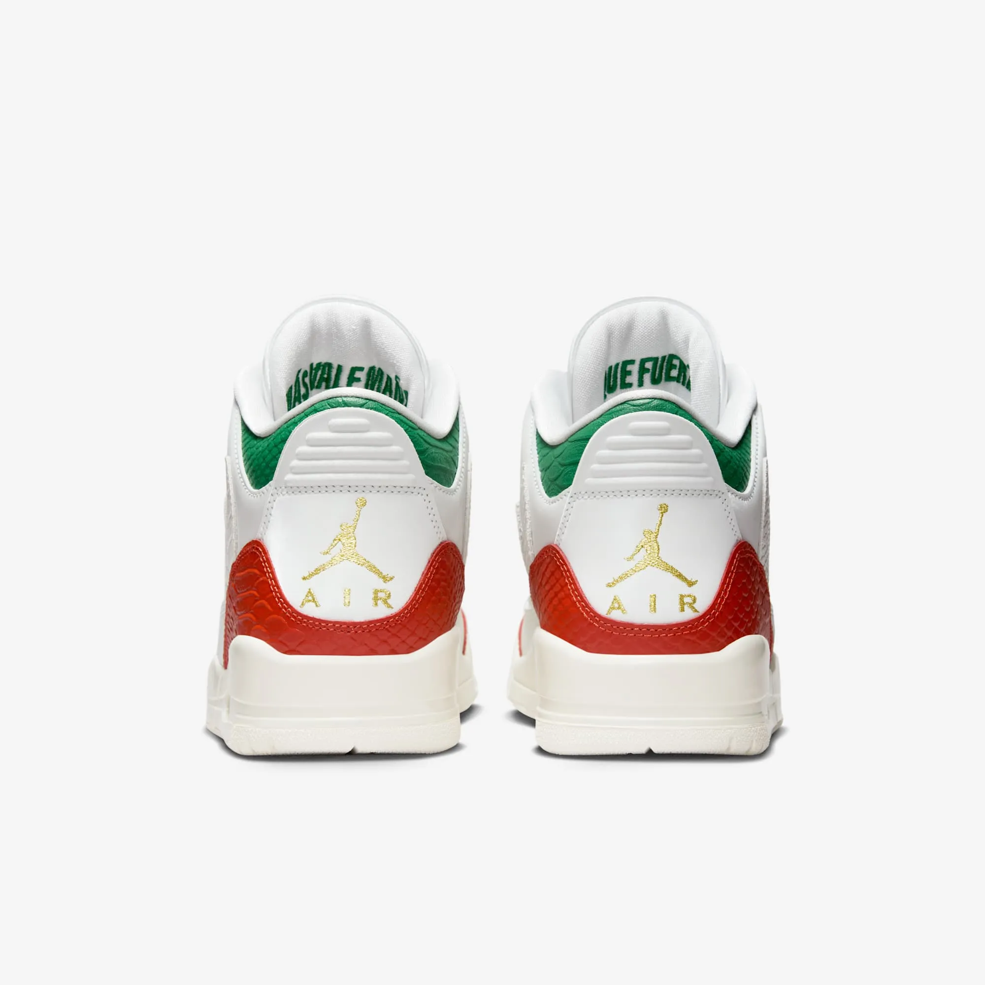 Snug fit *PRE-ORDER* (Men's) Air Jordan 3 Retro 'Mexico El Vuelo / Que Fuerza - Mas Vale Mana' (2025) IO1752-100