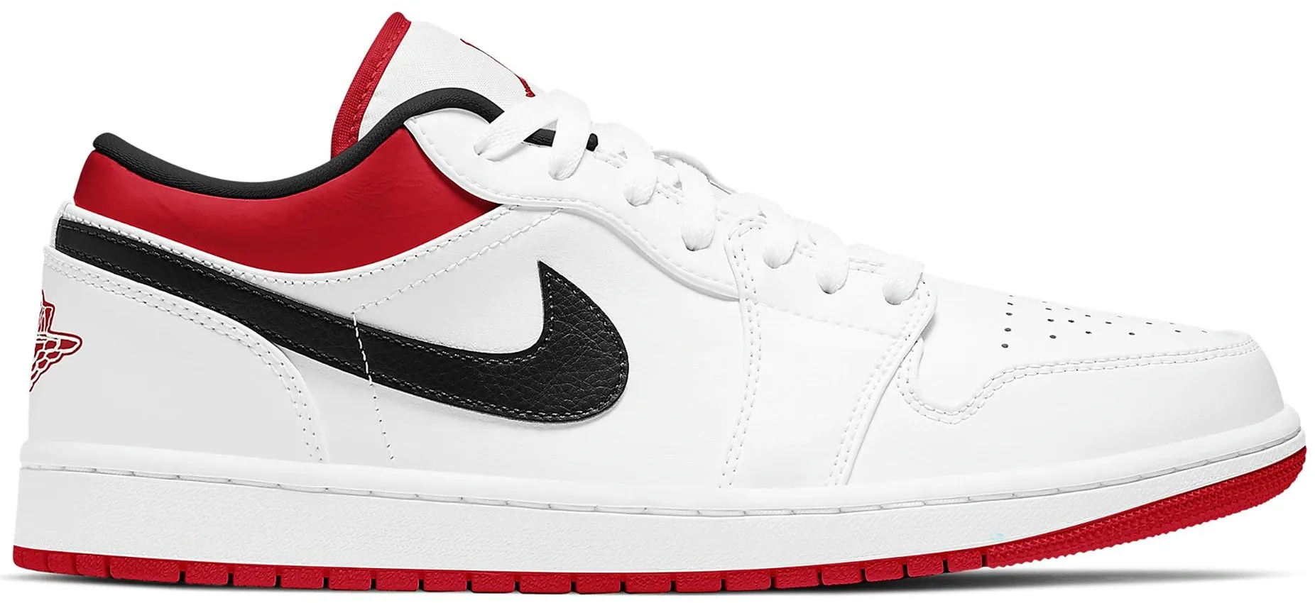 Cushioned Base Health Focused Non Slip Wellness Seekers Jordan 1 Low White University Red Black GS