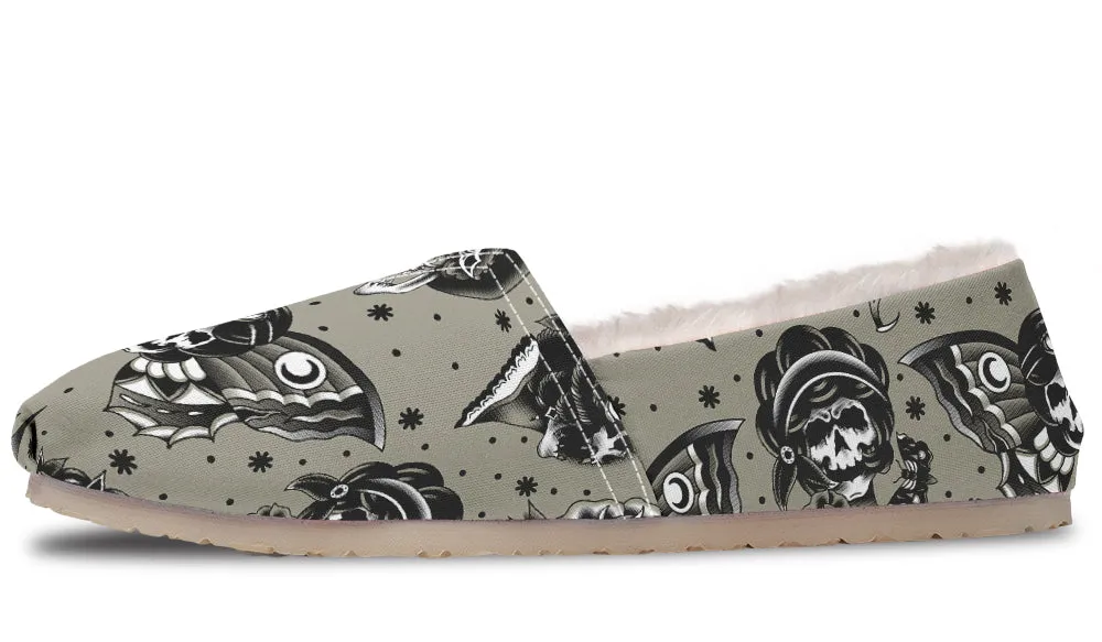 Classic Dead Girls Winter Casual Shoes Boat Walk