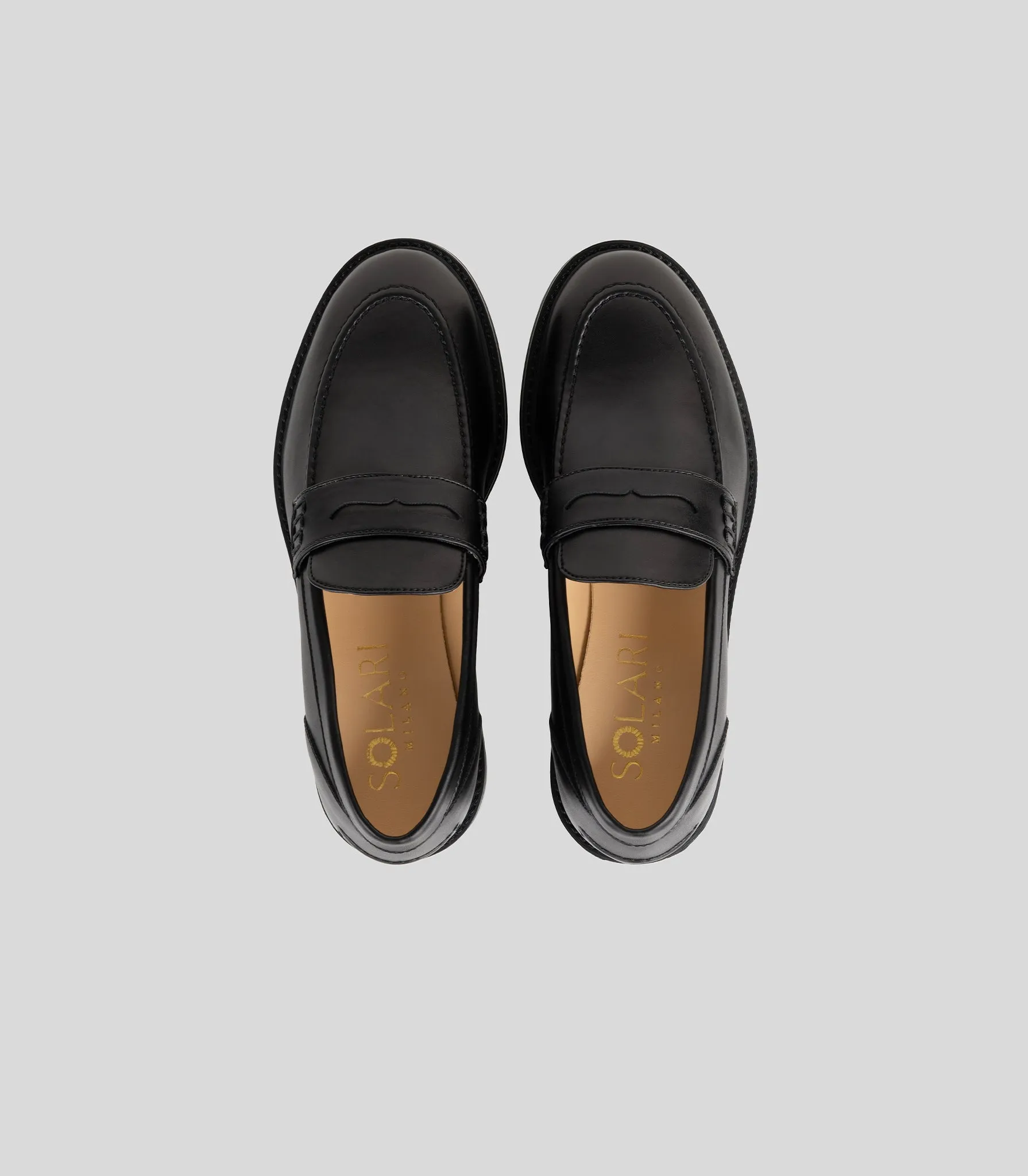 Loafer in Black from Solari Milano Easy Maintenance City Safe