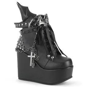 POISON-107 Black Vegan Leather Agile Path