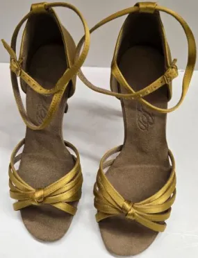 3.38" Alta -- Flare Heel Latin Sandal Padded Comfort Cold Weather Memory Foam Standing All