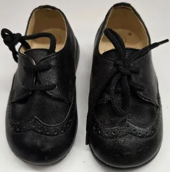 Luan -- Infant's Dress Oxford -- Black Snow Warm