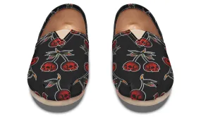 Chic Fit Skull Cherry Casual Shoes