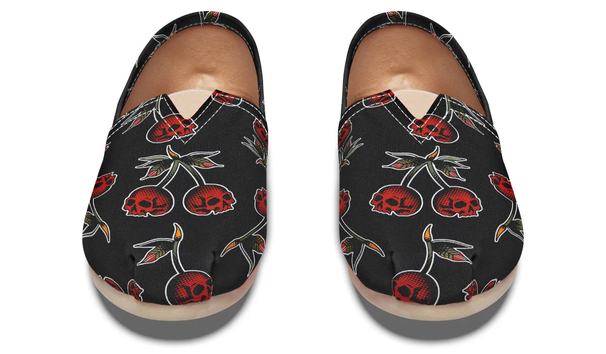Chic Fit Skull Cherry Casual Shoes