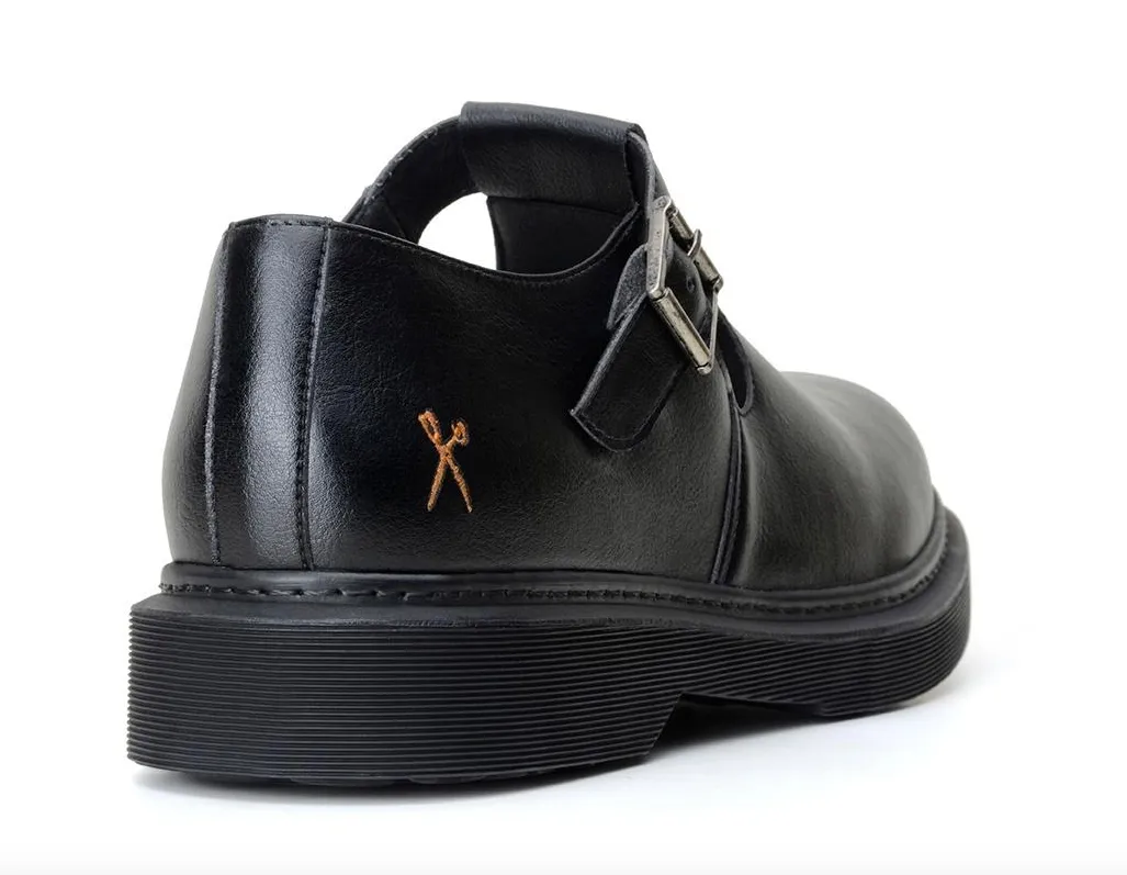 Mary Jane in Black from King55 Busy Path Abrasion resistant