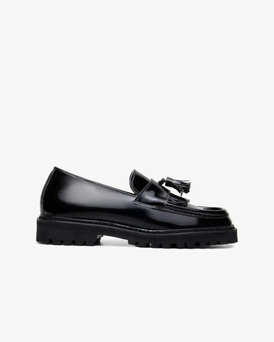Mater Patent Loafer in Black from N??skin Antique Glow