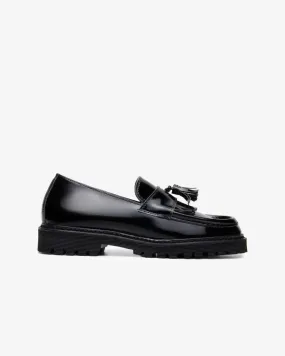 Mater Patent Loafer in Black from N??skin Relaxed Design