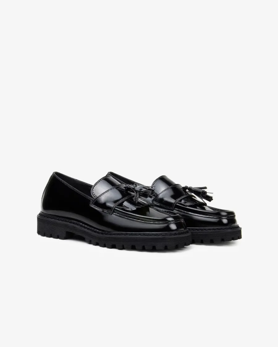 Zip Fast Moisture wicking Mater Patent Loafer in Black from N??skin