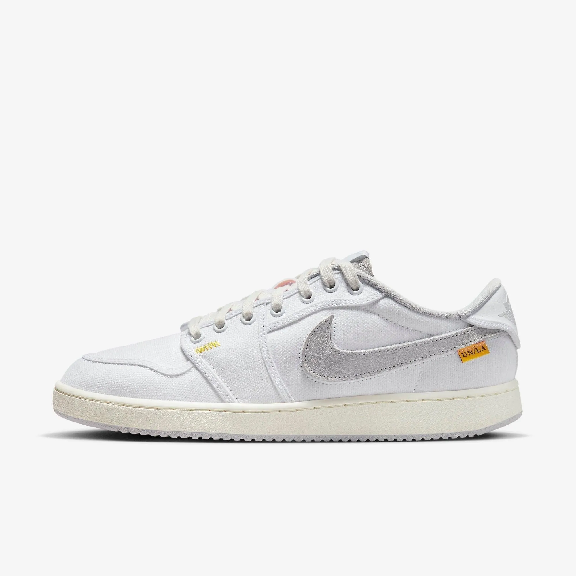 (Men's) Air Jordan 1 KO Low SP x Union LA 'Neutral Grey' (2023) DO8912-101 Secure fit Gel Infused Heel
