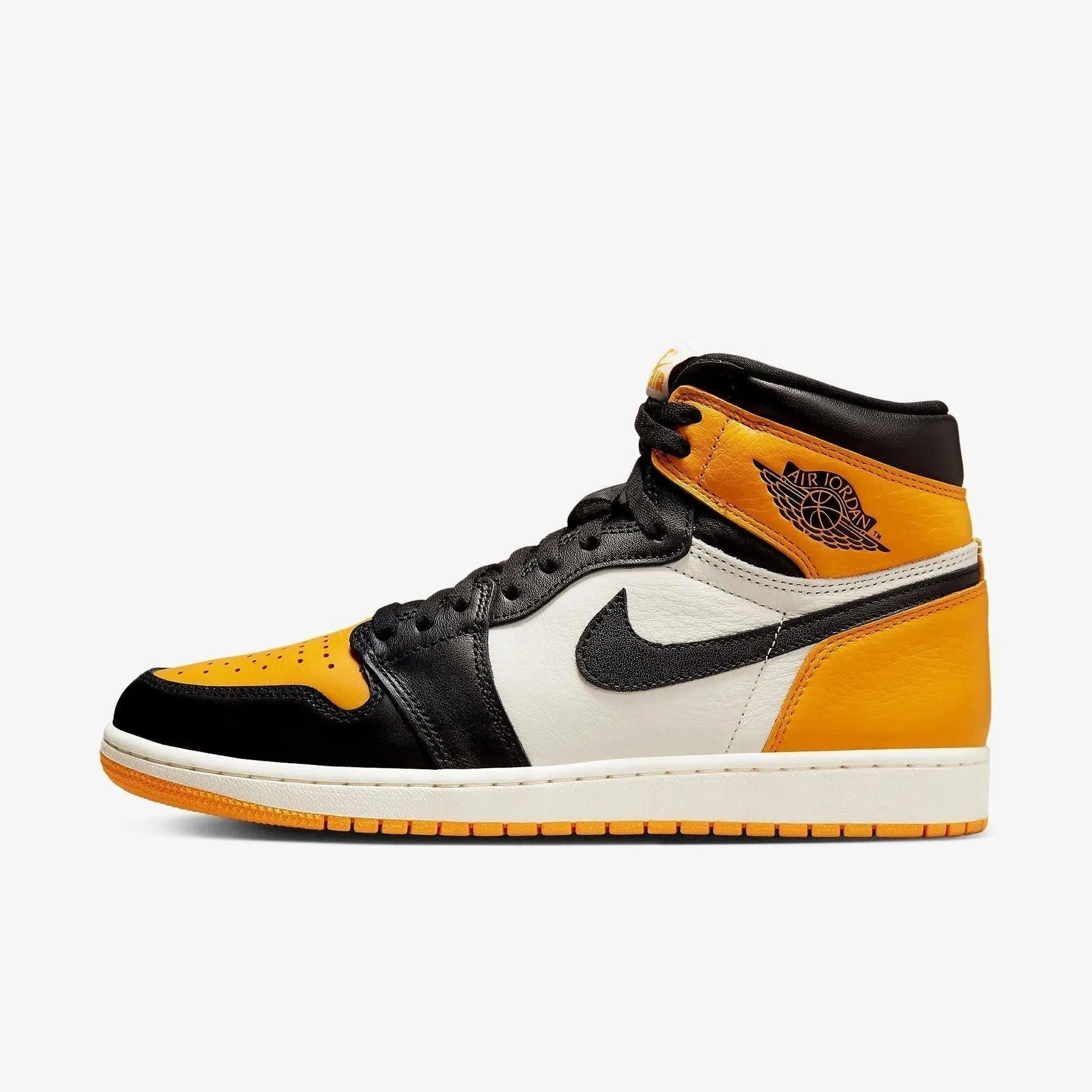 (Men's) Air Jordan 1 Retro High OG 'Yellow Toe / Taxi' (2022) 555088-711 Retro-inspired silhouette Odor Resistant Fabric