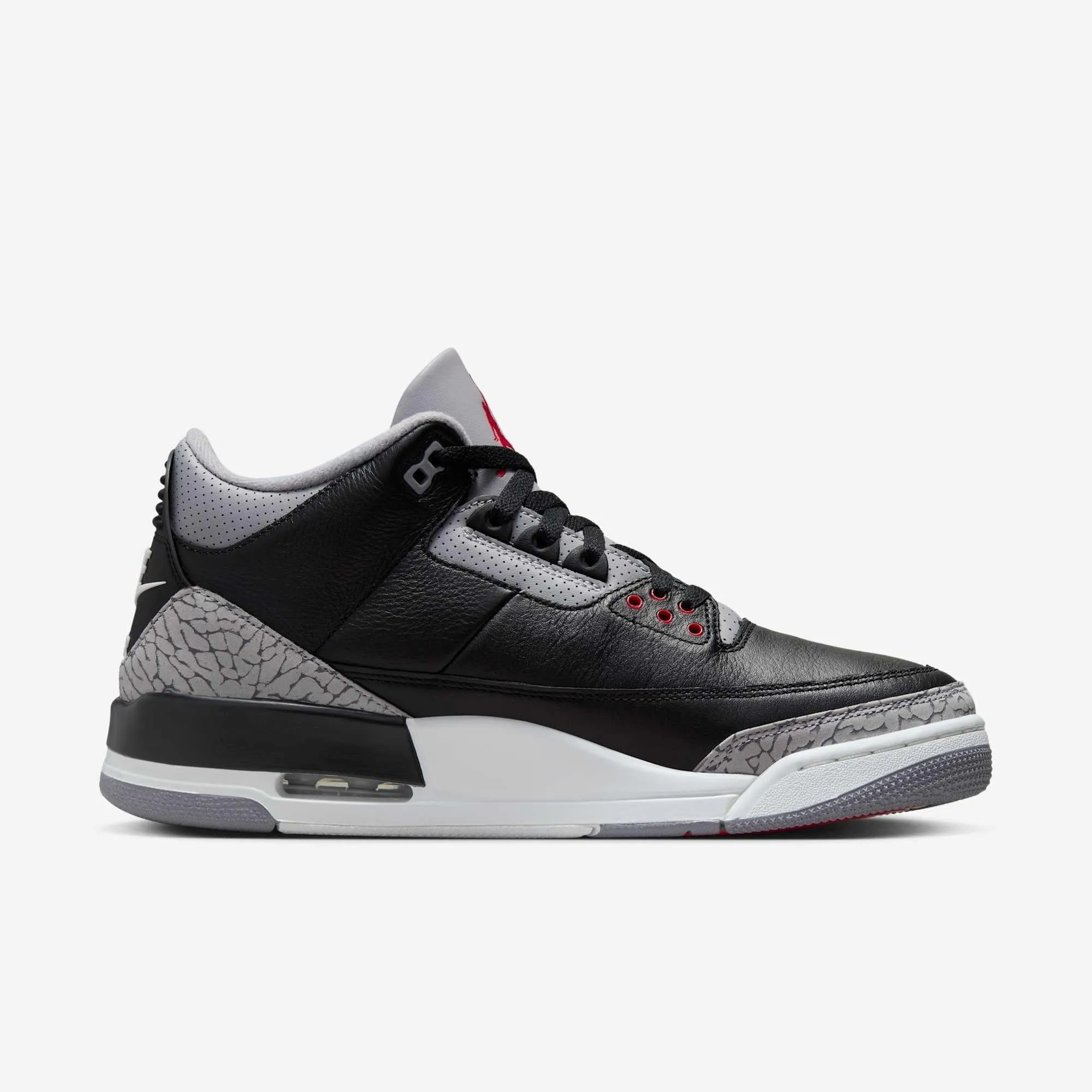 SneakerTechnology (Men's) Air Jordan 3 Retro 'Black Cement' (2024) DN3707-010 Flex Walk Stable Footing