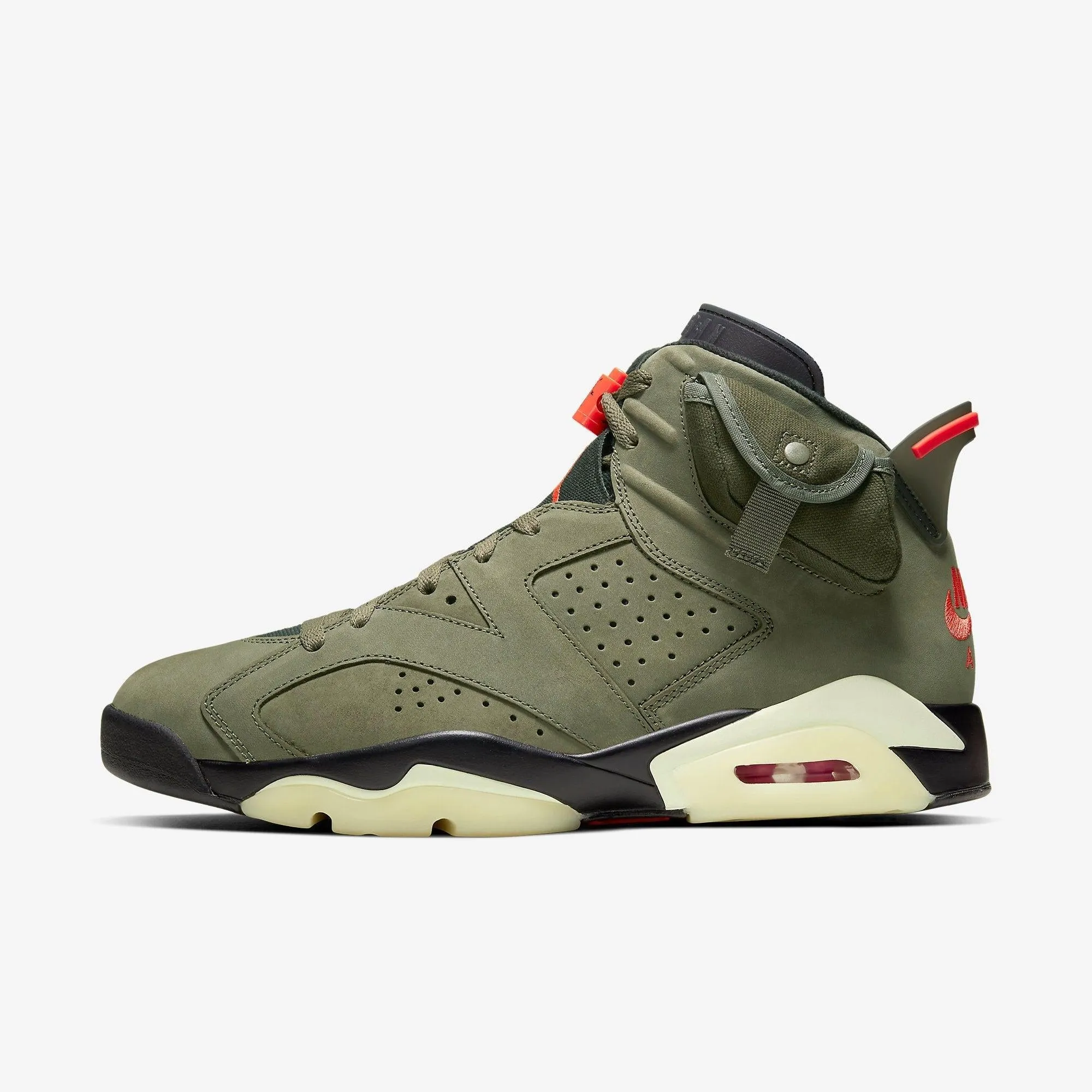 Daily Commuting Structured Feel (Men's) Air Jordan 6 Retro SP x Travis Scott 'Cactus Jack Medium Olive' (2019) CN1084-200