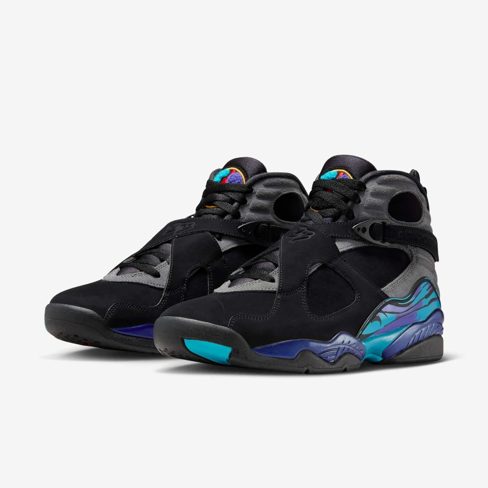 Classy (Men's) Air Jordan 8 Retro 'Aqua' (2025) 305381-006 Ergonomic Heel Cup Design