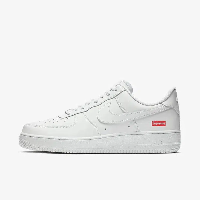 Stretchable Openings (Men's) Nike Air Force 1 Low SP x Supreme 'Box Logo' White (2020) CU9225-100