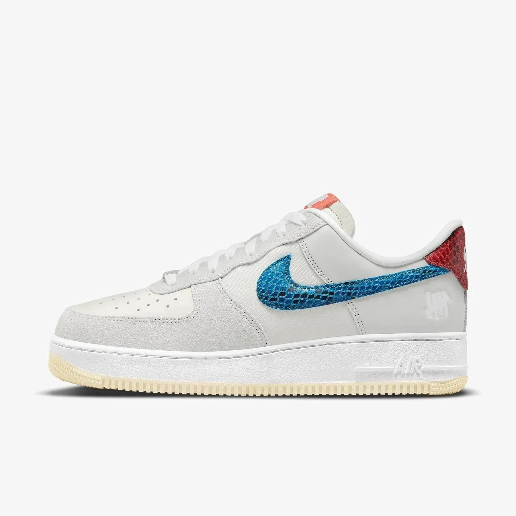 (Men's) Nike Air Force 1 Low SP x UNDFTD / Undefeated '5 On It' Grey Fog (2021) DM8461-001 Seamless Upper Engineering Tension Balanced Design